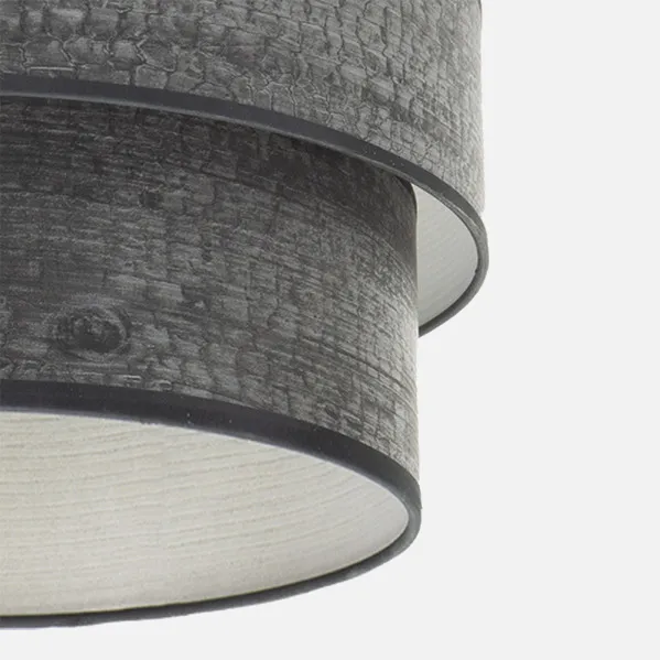 Lampshade Pendant light Triple Smile M10 Wood Black 50dx40dx28h