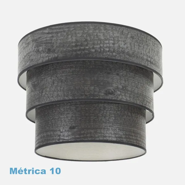 Lampshade Pendant light Triple Smile M10 Wood Black 50dx40dx28h