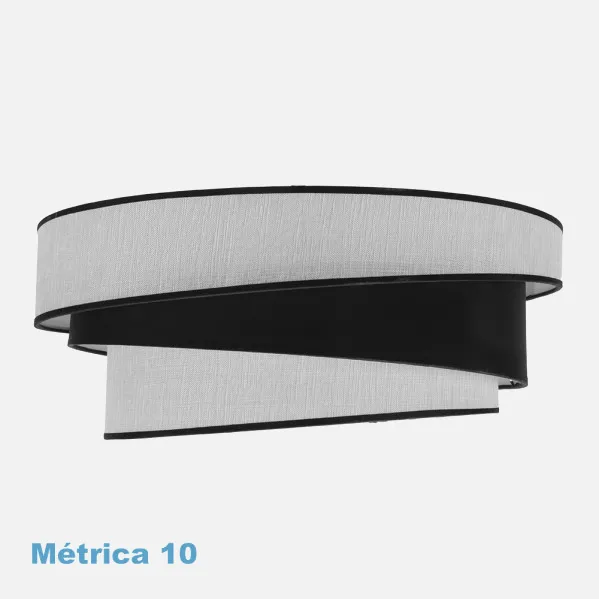 Lampshade Pendant light will do M10 White/black 50dx40dx22h Diffuser Included