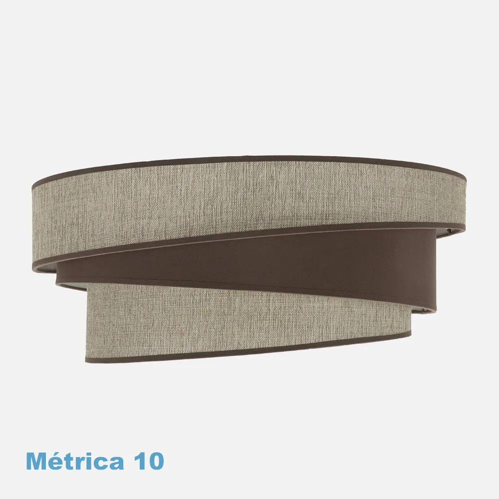 99.PA-179895002 - Pantalla Colgante M10 Hara Marron 50dx40dx22h Difusor Incluido