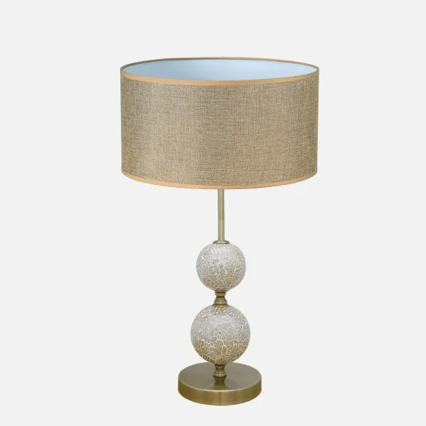 Table lamp  Salaria 1xe27 Leather Lampshade Brown 35d