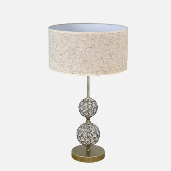 Table lamp  Beatia1xe27 Leather Lampshade Beige 35d