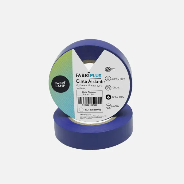 Roll Tape Aislante Pvc Blue 19mmx10m For Flexible And Durable Electrician
