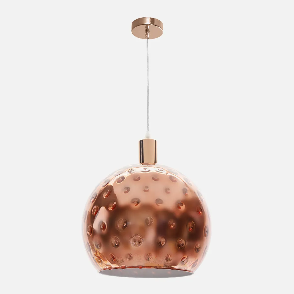 Colgante Leon Rosa Oro 1xe27 Regx30d
