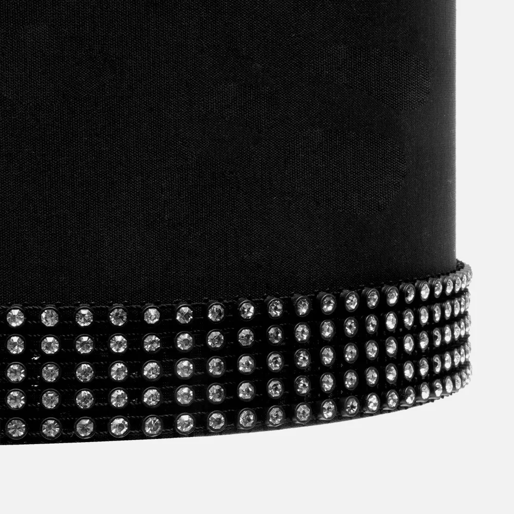 Colgante Siros 2xe27 Cromo/negro Regx45x45 Cm Difusor Incluido