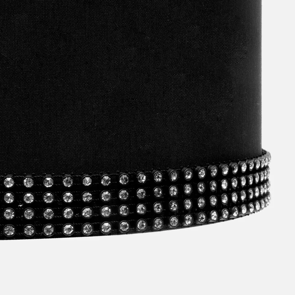 Sobremesa Siros 1xe27 Cromo/negro 45x16x16 Cm