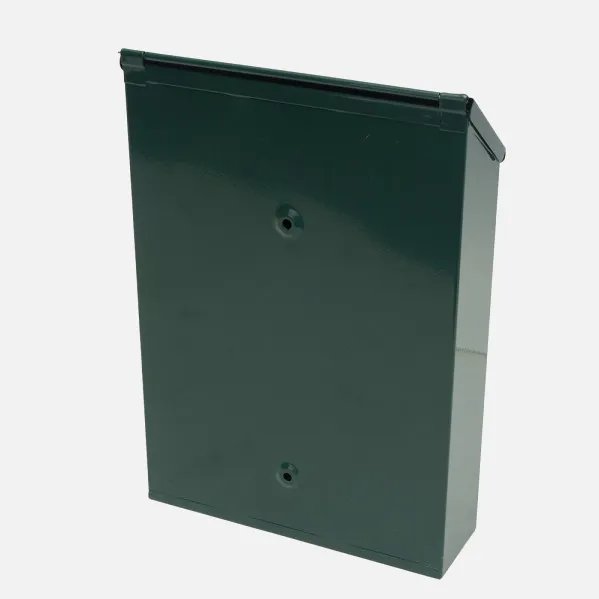 Buzon De Correo Milena Acero Galvanizado Verde 30x21x7 Cm Cerradura De Cilindro Tapa Antilluvia
