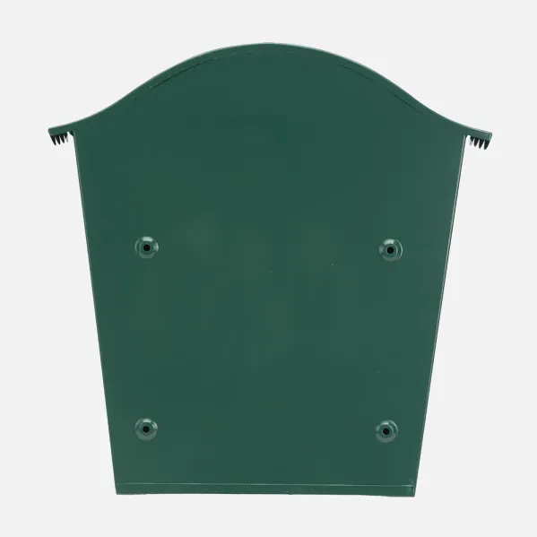 Buzon De Correo Tilda Acero Galvanizado Verde 37x36x13,5 Cm Tejadillo Antilluvia