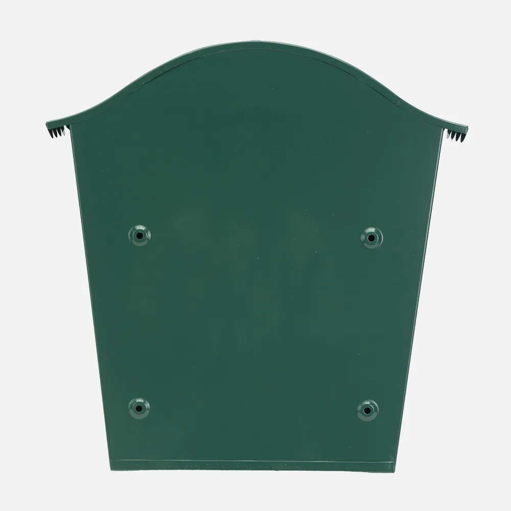 Buzon De Correo Tilda Acero Galvanizado Verde 37x36x13,5 Cm Tejadillo Antilluvia