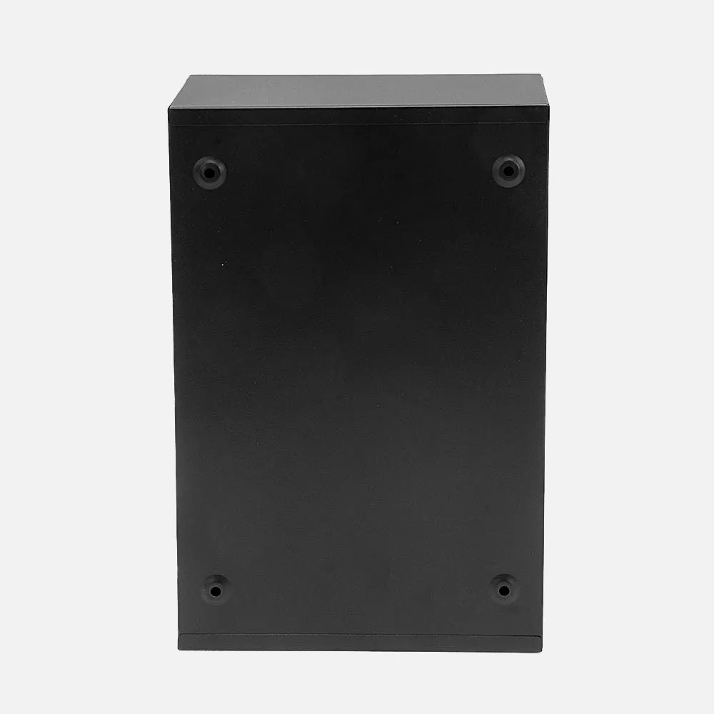 Buzon De Correo Larissa Acero Galvanizado Negro 32x21,5x8,5 Cm Cerradura Cilindrica Antilluvia