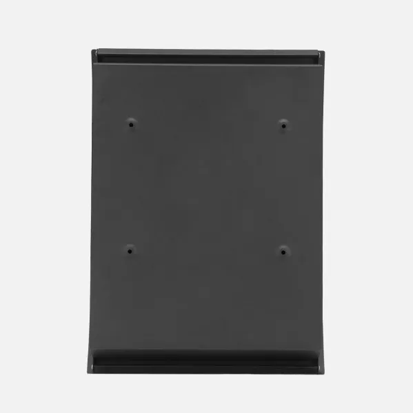 Buzon De Correo Mate Acero Galvanizado Gris 45x31x10 Cm De Diseño Antilluvia, Cerradura Cilindrica