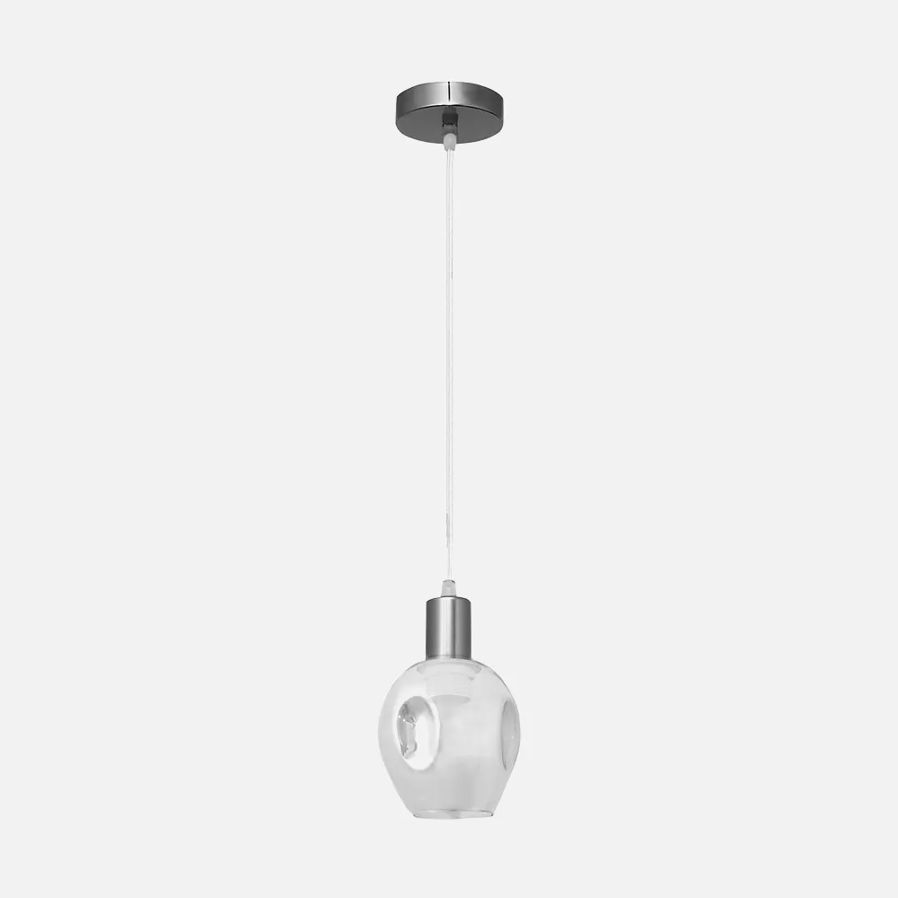 110391020 - Colgante Meteoro 1xe27 Cromo/fume Regx14 3 Oquedades