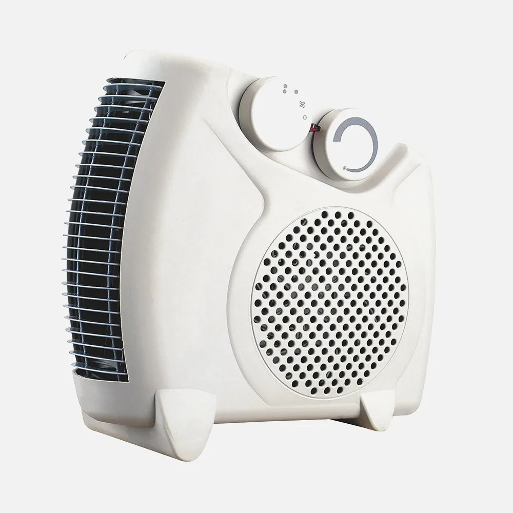 Termoventilador Elec.grato 2000w Blanco Vertical/horizontal 2potencias 3funciones Termostato Reg. Asa 22,5x24,5x12cm