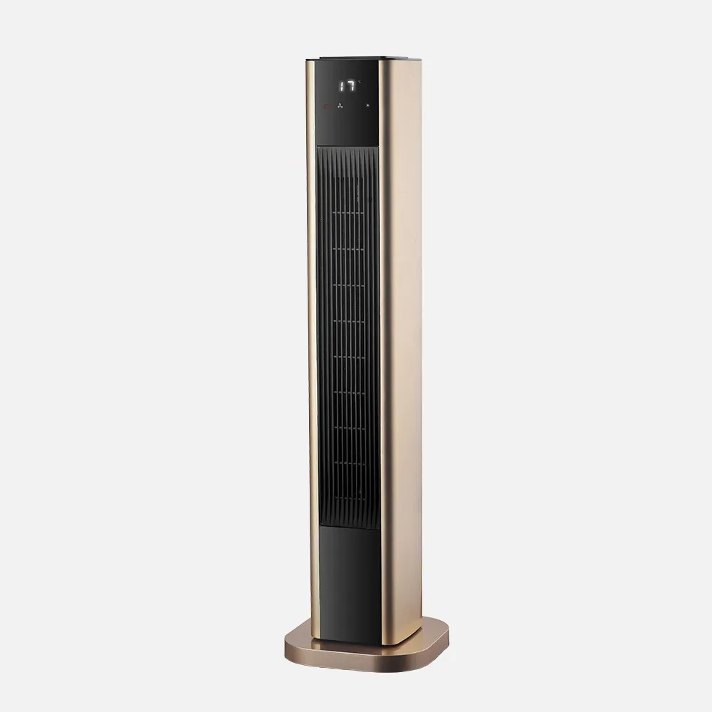 Termoventilador Cerámico Vertical 2000w Oro Oscilant.2potencias 3funciones 86x22x22cm C.remoto Termost.reg. Temporizador