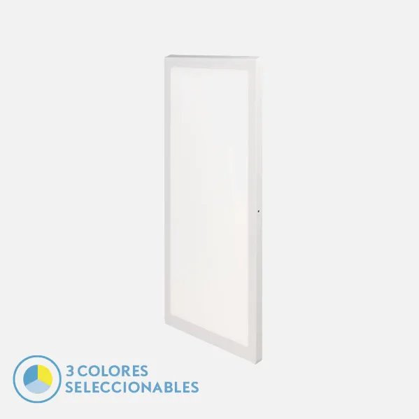 Panel Llano 36w 3000k-4000k-6500k 3,8x30x60 Cm Blanco 3600lm