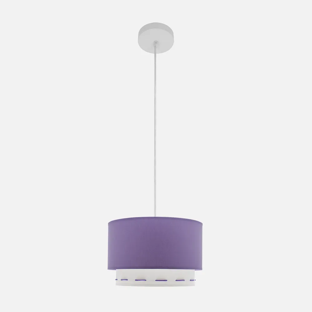 111293019 - Pendant light Strokes 1xe27 Lilac Regx30x30 Cm