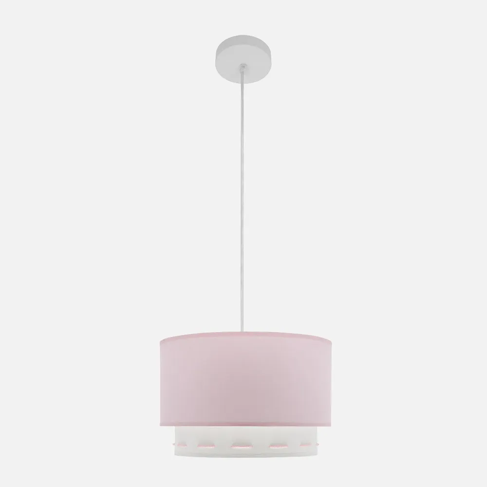 111293000 - Trazos Pendant 1xe27 Baby Pink Regx30x30 Cm