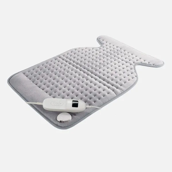 Electric Heating Pad Otero/Fleece Grey 100w 63x42cm 9 Levels Automatic Shut-off Removable and Washable