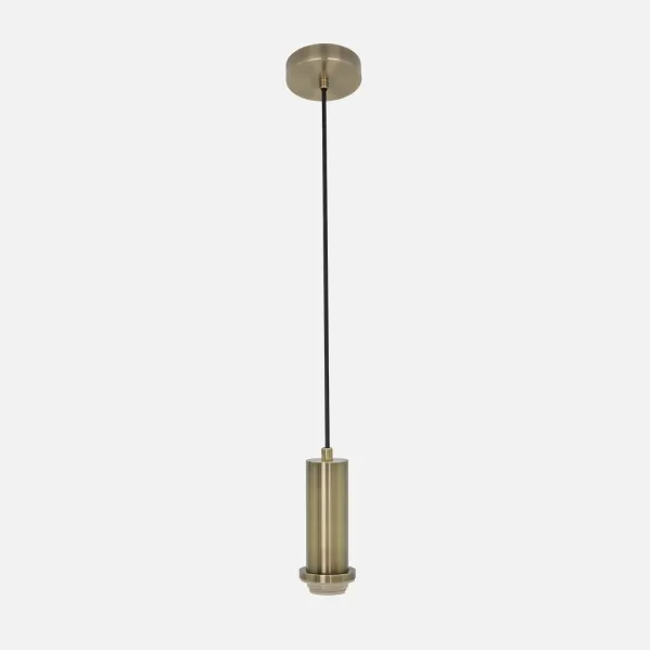 Arm.pendant light P/lampshade Minue 1xe27 Leather Regx10x10 Cm