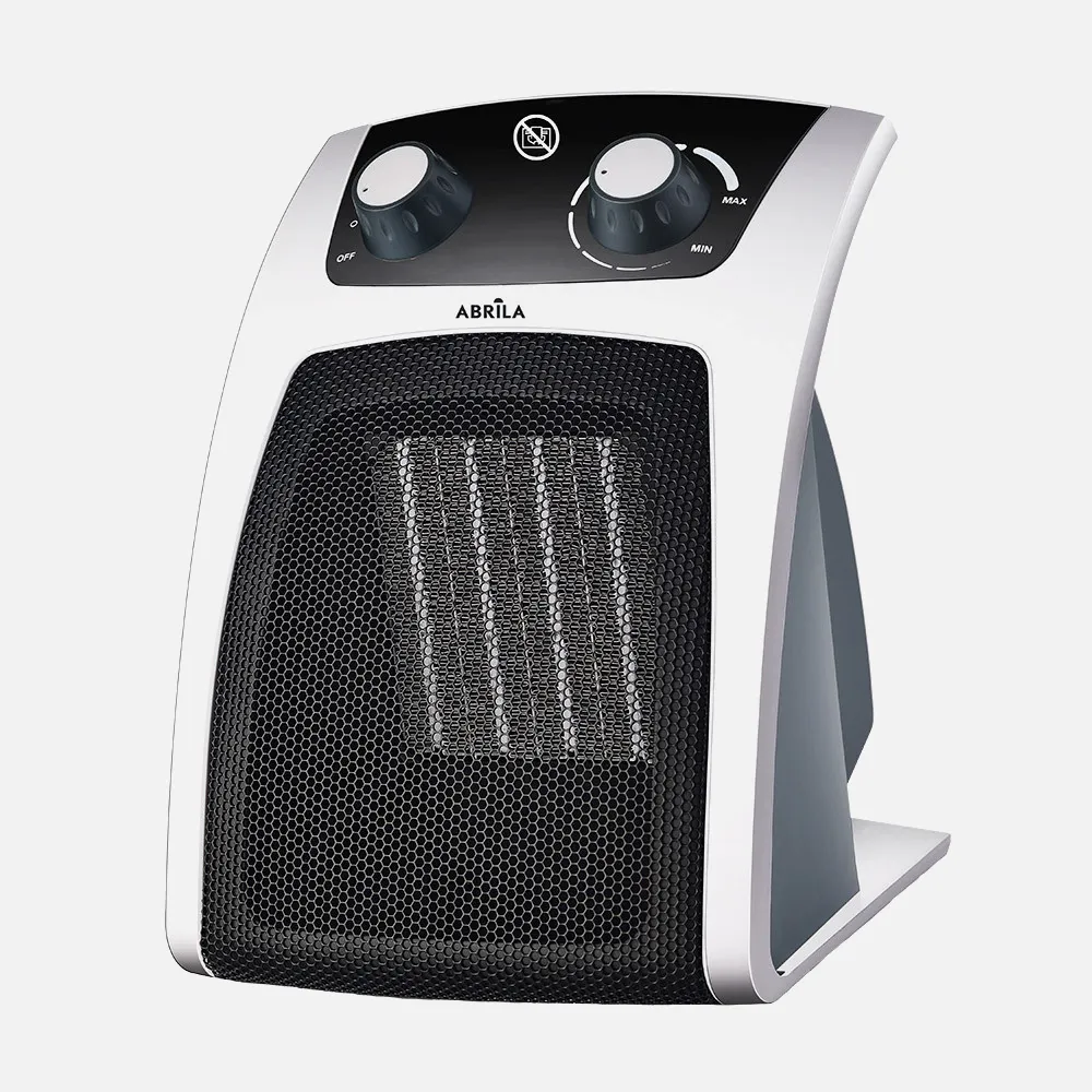 Termoventilador Ceramico 2000w Blanco/negro Ventilador/calor 2potencias 3funciones Termost.reg. Antivuelco 23x19x17 Cm