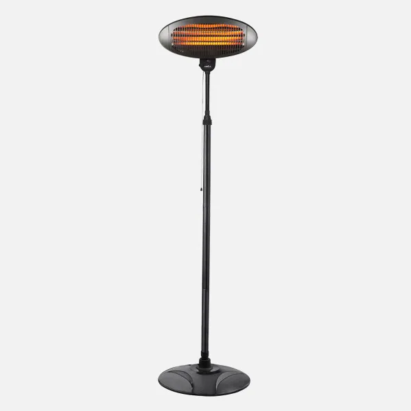 Heater Outdoor Quartz Austral 2000w Black C/foot 3elem.3pot.ip34 Adjustable And twist 360º Regx50,5x50 Cm