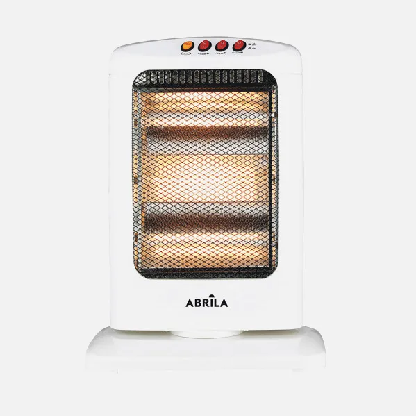 Heater Elec.Radiant 1200w White 3-power Oscillating  3-element,tip-over protection,carry handle 44x33x23 Cm