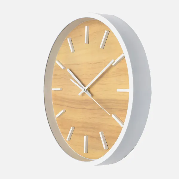 Wall Clock Mesoma White-beech 35d Cont. Movement