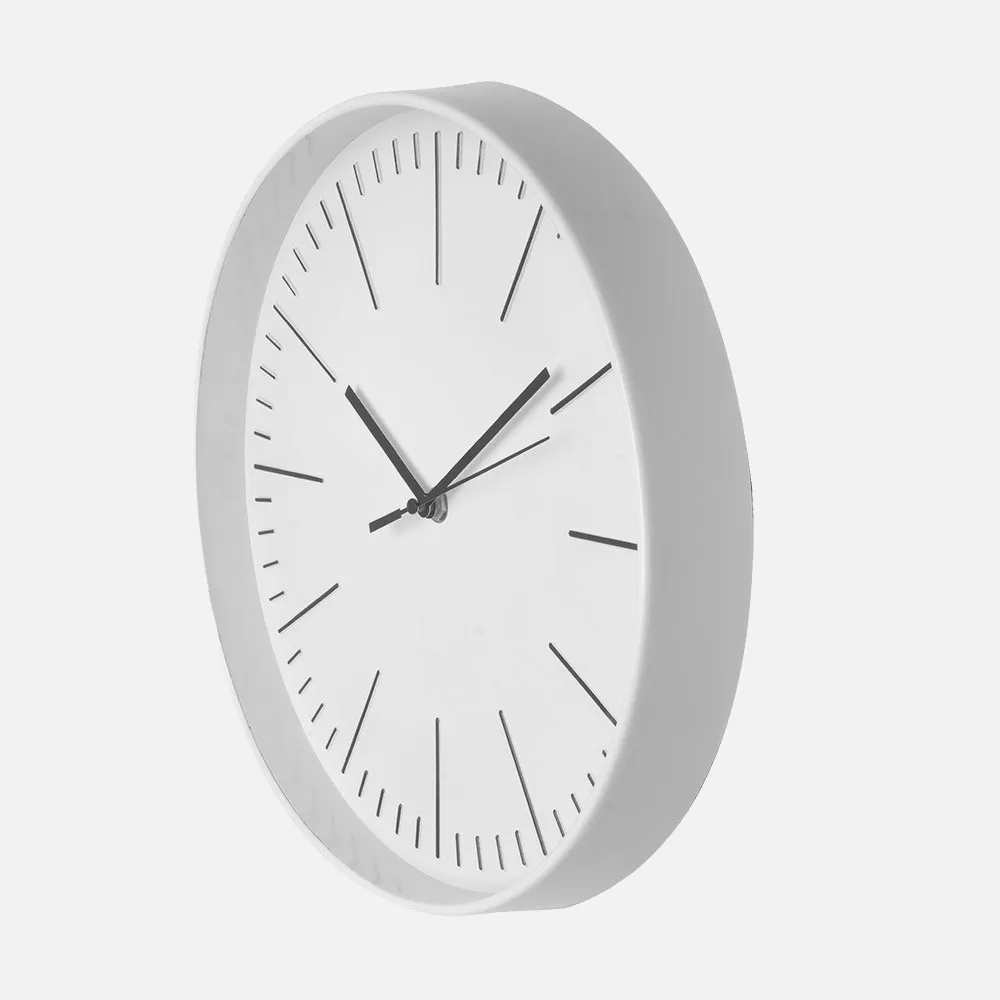 Reloj De Pared Hera Blanco 30d Movimiento Continuo