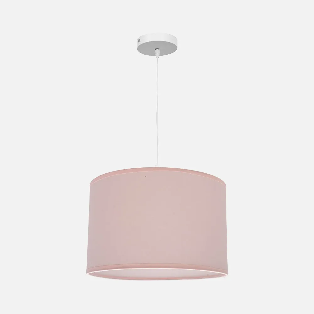 Colgante Petit 1xe27 Blanco/rosa Regx28x28 Cm