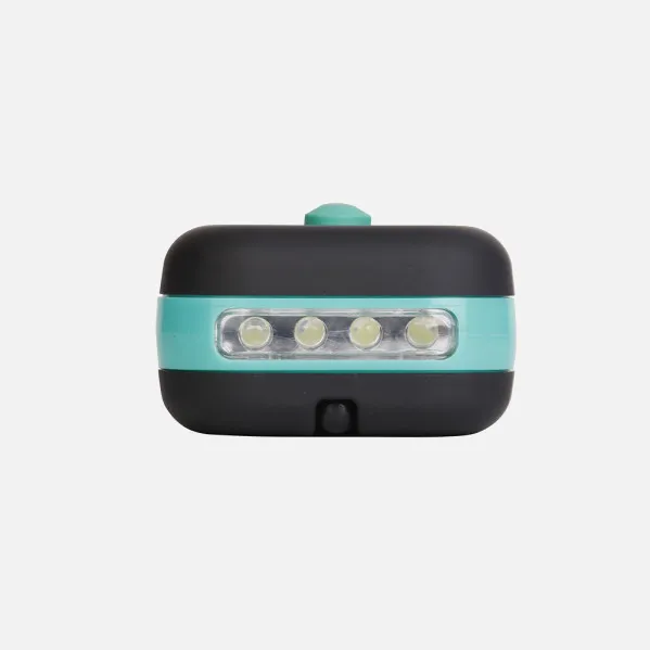 Linterna Led Cob Flash Compacta C/gancho E Iman 200lm 9,5x6x3,5cm Neg/verd 3xaaa Incluid