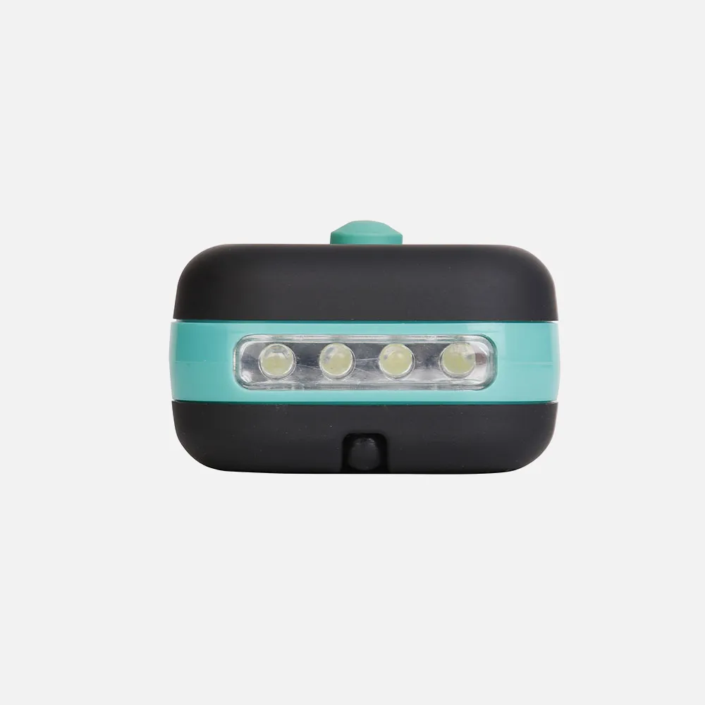 Linterna Led Cob Flash Compacta C/gancho E Iman 200lm 9,5x6x3,5cm Neg/verd 3xaaa Incluid