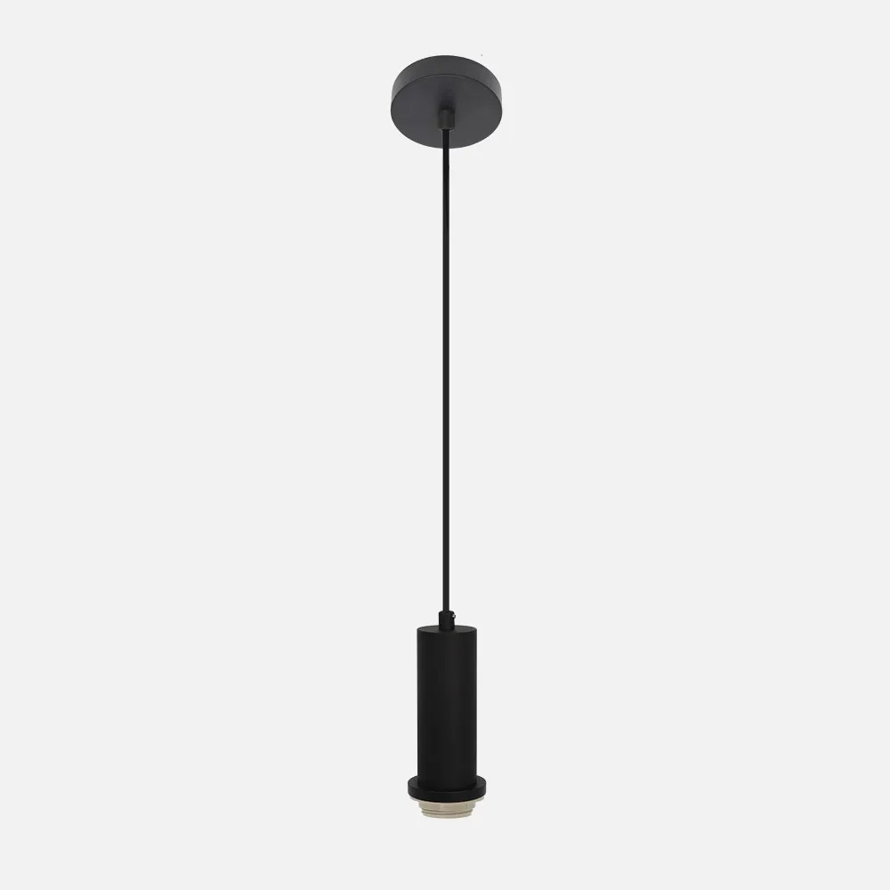 19379PA09 - Arm.colgante P/pantalla Minue 1xe27 Negro Regx10x 10 Cm