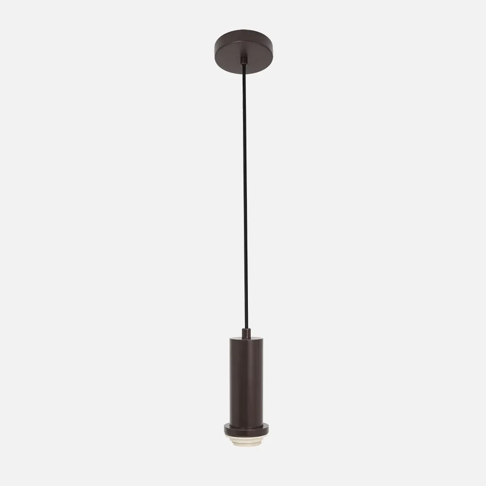 19379PA02 - Arm.colgante P/pantalla Minue 1xe27 Marron Regx10x 10 Cm