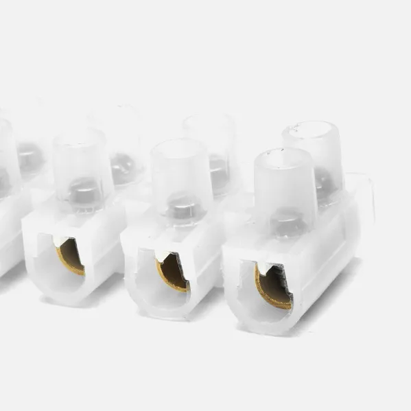 Regleta Ficha De Empalme 5a/6mm2 Pe Semitransparente 12 Fichas Flexible Y Facil De Cortar