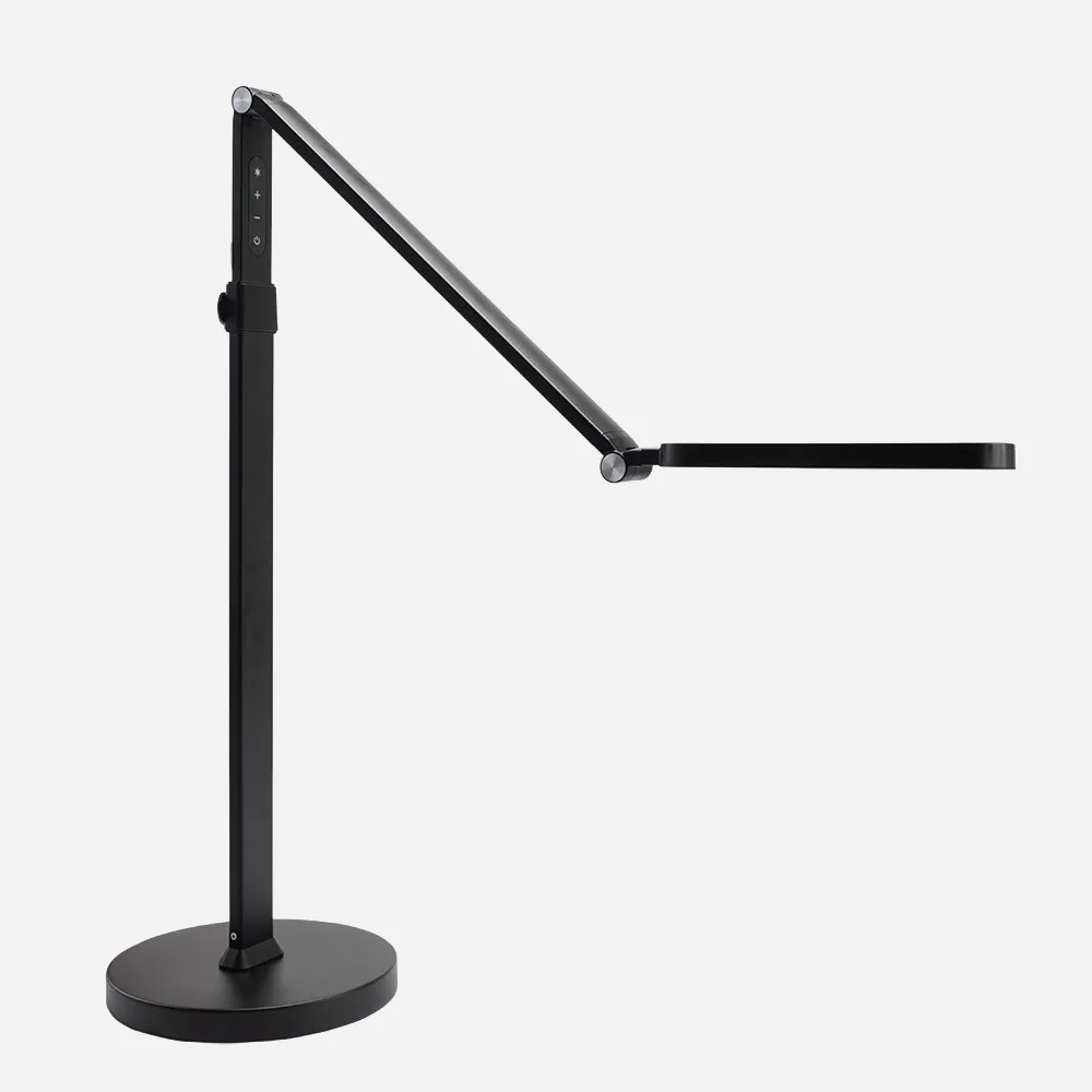 Pie Salon Draga 13w 3000-4500-6000k Negro 1100lm Articulable Int.regulable Tactil 152x23x43cm