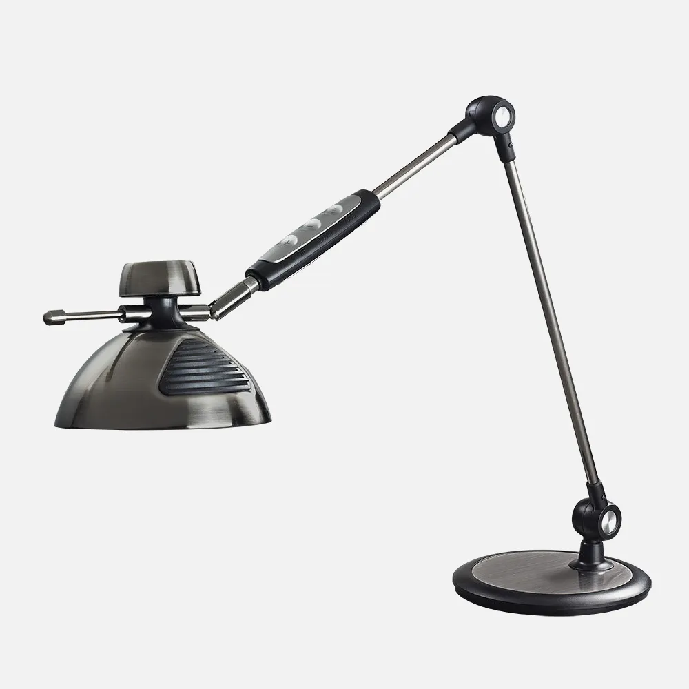 203671003 - Flexo Monet Niquel/negro 9w 720lm 3000k, 4500k, 6000k Regul. Inten Activacion Con Gesto