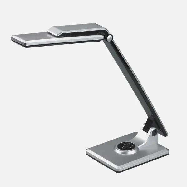 Flexo Vinchi Plata/negro 9w 630lm 4500k Tactil Regulable Intensidad Articulable 41,9x23x27,6 Cm