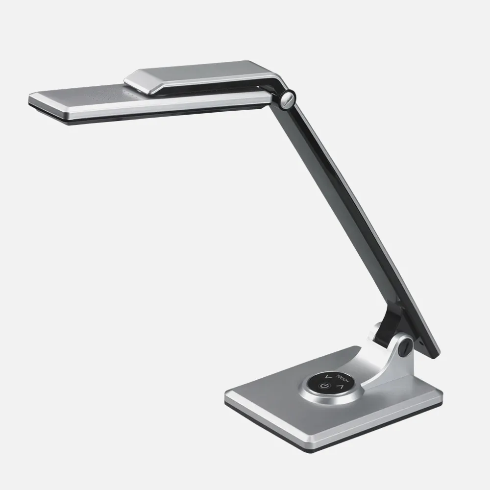 Flexo Vinchi Plata/negro 9w 630lm 4500k Tactil Regulable Intensidad Articulable 41,9x23x27,6 Cm