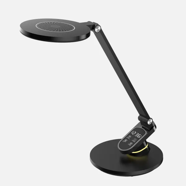 Flexo Hamlet Negro 10w 800lm 3000-4500-6000k  Hora Reg.intensidad Aviso Descanso 44,3x19,1x28,3cm