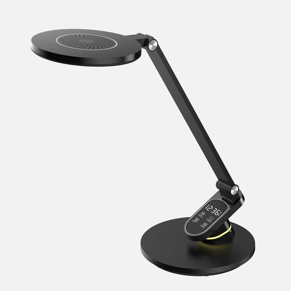 Flexo Hamlet Negro 10w 800lm 3000-4500-6000k  Hora Reg.intensidad Aviso Descanso 44,3x19,1x28,3