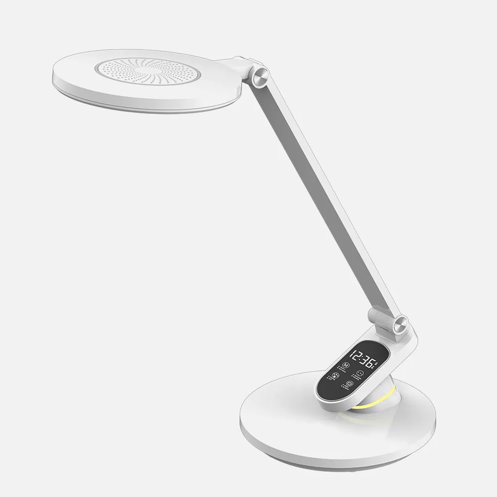 204471001 - Flexo Hamlet Blanco 10w 800lm 3000-4500-6000k Hora Reg.intensidad Aviso Descanso 44,3x19,1x28,3cm