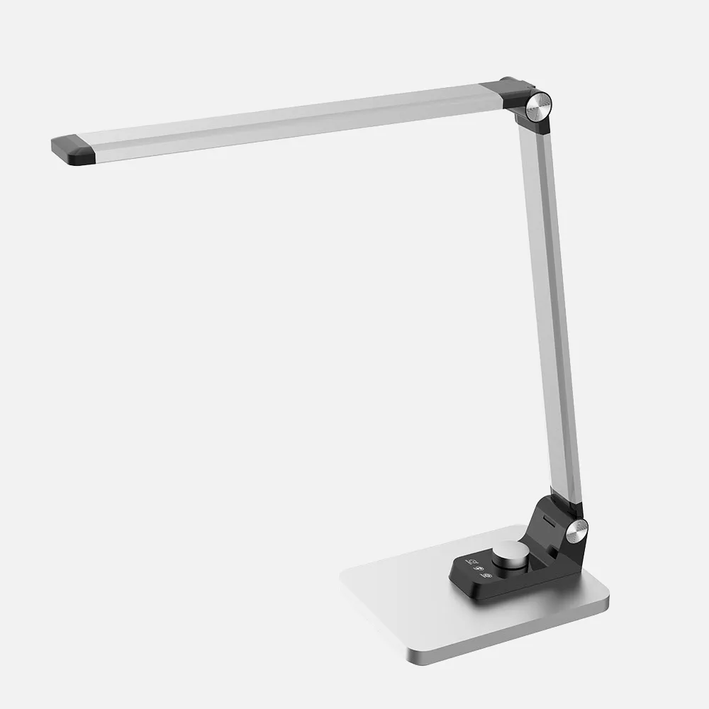 204571010 - Flexo Olimpo Plata 10w 800lm 3000-4500-6000k Reg.int.memoria Articulable Plegable 43,1x13,7x35,6cm