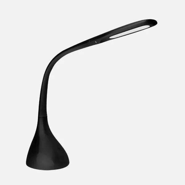 Flexo Rilke Negro 8w 595lm 5000k Reg.intens.tactil Flexible Orientable 45x13,5x33 Cm