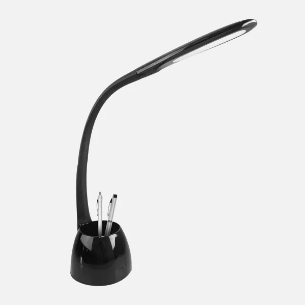 Flexo Cobain Negro 8w 595lm 5000k Reg.inten.tactil Flexible Orientable Portalapices 40x11,5x22,5 Cm
