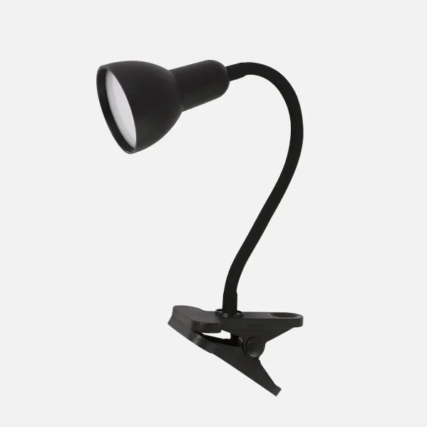 Desk lamp Gates Black 6w 450lm 5000k Clip fixing Flexible Adjustable 31x7x11,5 Cm