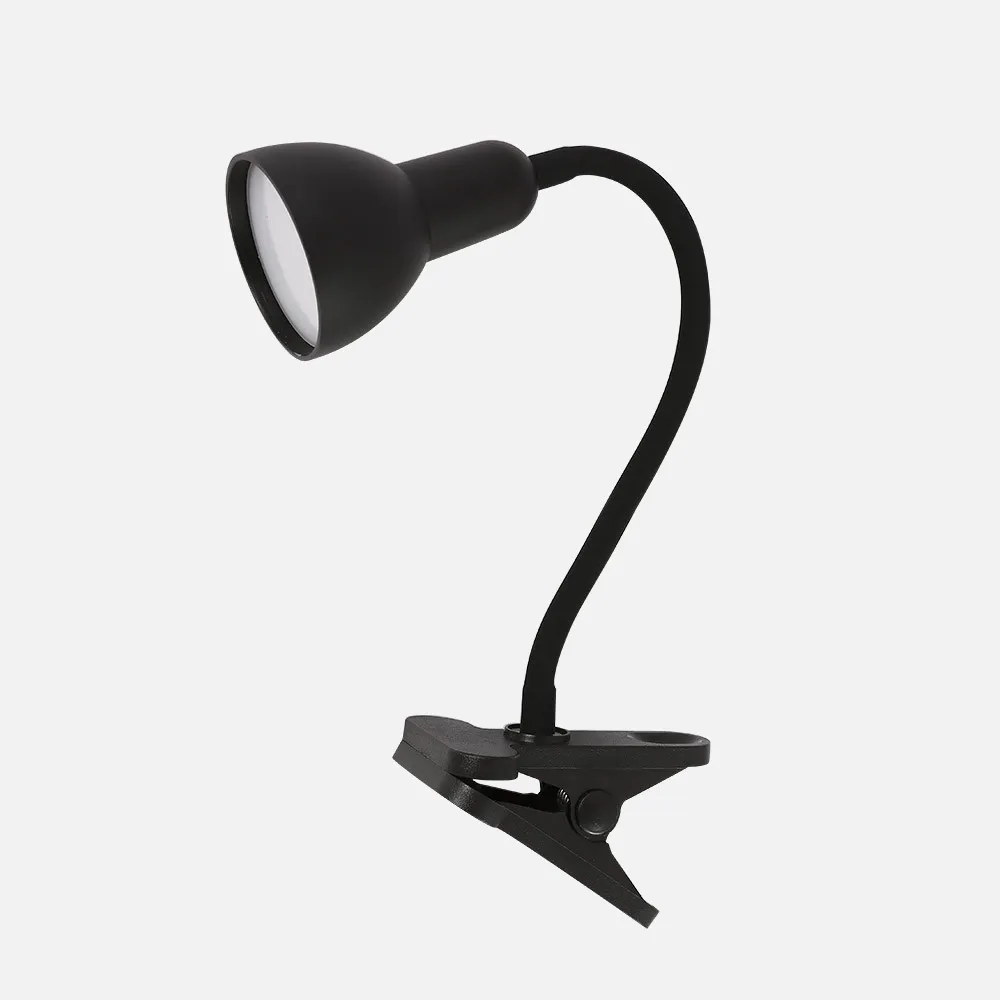 205971009 - Desk lamp Gates Black 6w 450lm 5000k Clip fixing Flexible Adjustable 31x7x11,5 Cm