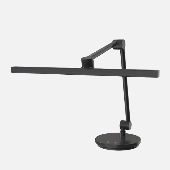 Flexo Borges Negro 10w 900lm 3000-4000-6500k 3 Intens. De Luz Articulable Orientable Tactil Regx48x18,4 Cm