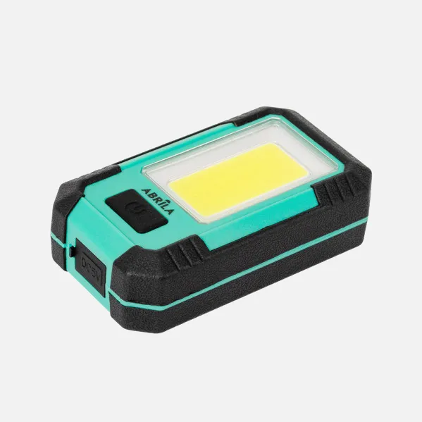 Linterna De Trabajo Rumbo Led 3cob 800lm USB Y Micro Usb 3,5x11x16cm Iman,gancho y soporte