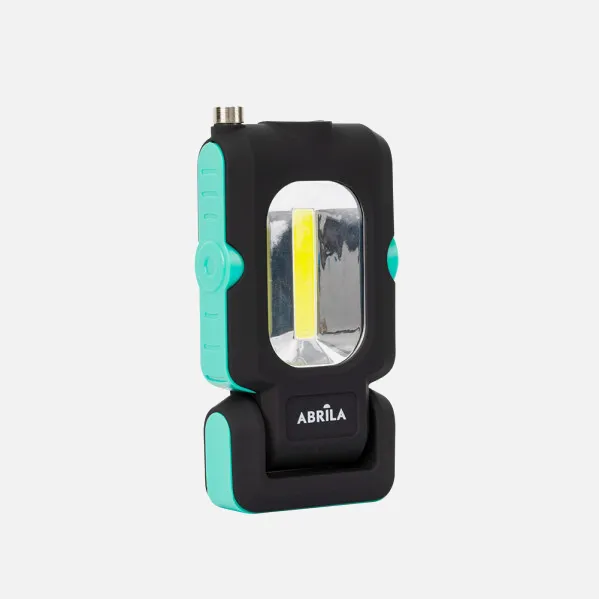 Linterna De Trabajo Rumbo Led+cob+iman Telescopico 200 Lm 2x12x16cm Base Articulable E Imantada, Pilas Incluidas