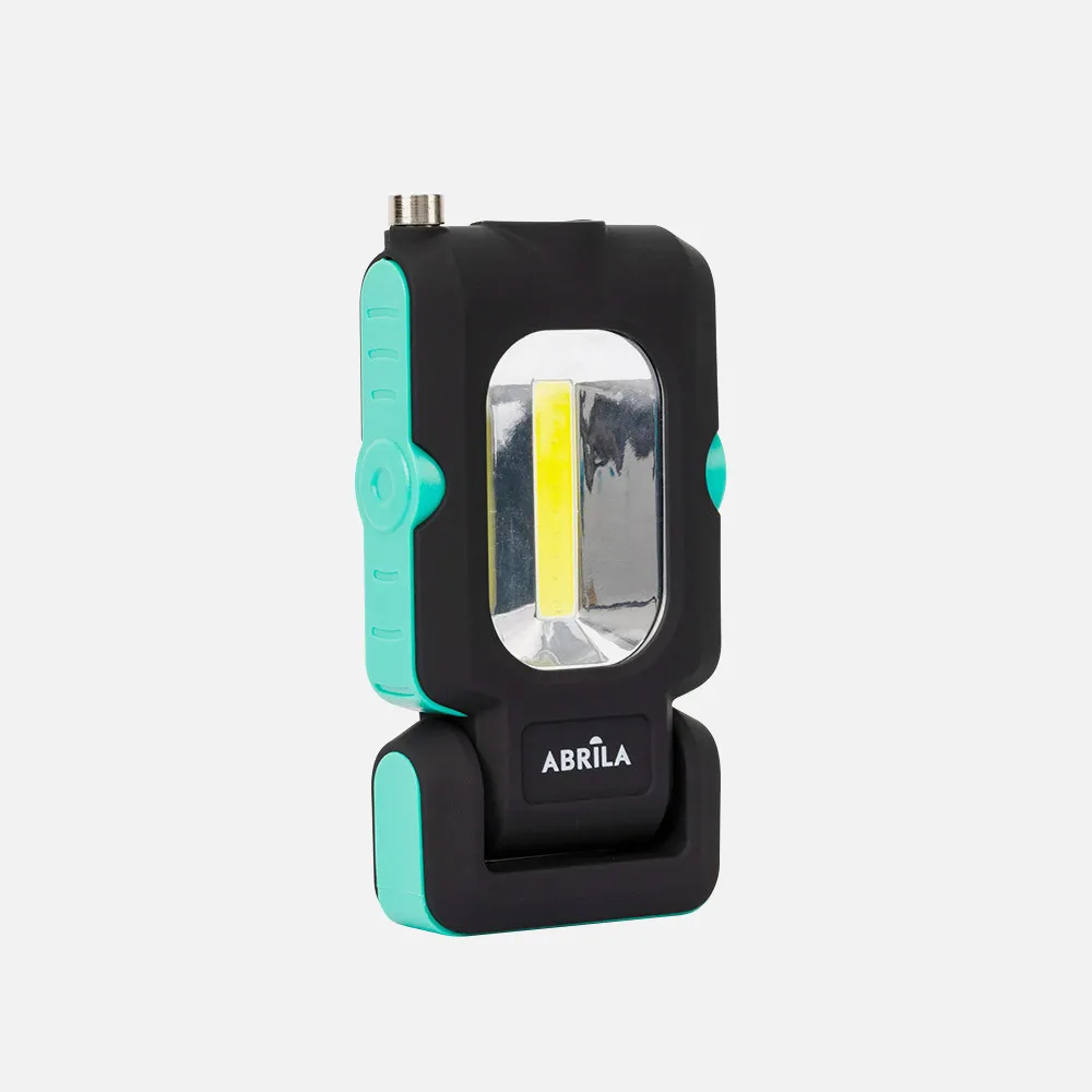 Linterna De Trabajo Rumbo Led+cob+iman Telescopico 200 Lm 2x12x16cm Base Articulable E Imantada, Pilas Incluidas